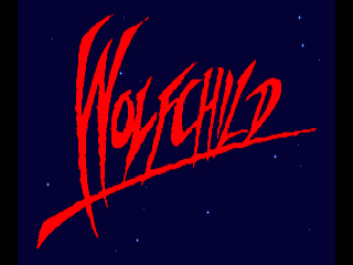 Wolfchild title screen for Amiga